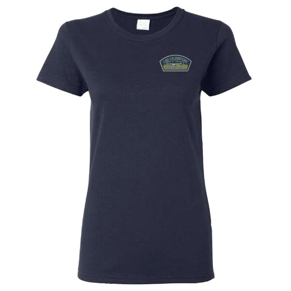 Gildan Women's Trout Emblem Printed T-Shirt Thumbnail